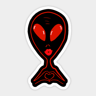 Alienbrosmooch Sticker